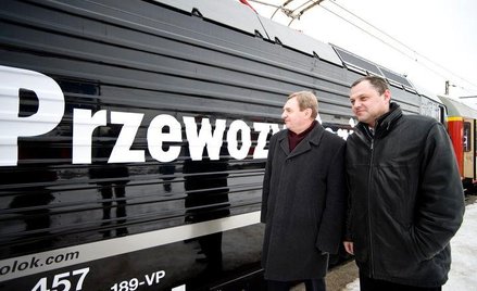 Od prawej Tomasz Moraczewski, były prezes Przewozów Regionalnych z marszłakiem Zachodniopomorskiego,