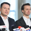 Współprzewodniczący Rady Liderów Konfederacji, Sławomir Mentzen (Nowa Nadzieja) i Krzysztof Bosak (R