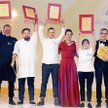 Zdobywcy nagród: od lewej Paweł Oszczyk, Michał Bryś, Adrian Klonowski, Michał Kuter, Justyna Adamcz