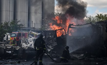 Skutki ataku rosyjskich dronów na Zaporoże. Ukraina odpowiada atakami m.in. na cele w rejonie Morza 