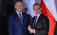 Prezydent Karol Nawrocki i rzecznik prezydenta Rafał Leśkiewicz