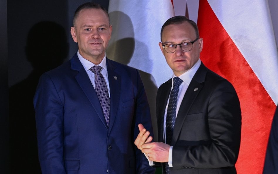 Prezydent Karol Nawrocki i rzecznik prezydenta Rafał Leśkiewicz