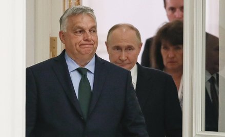 Viktor Orbán podczas spotkania z Władimirem Putinem na Kremlu, fot. z lipca 2024 r.