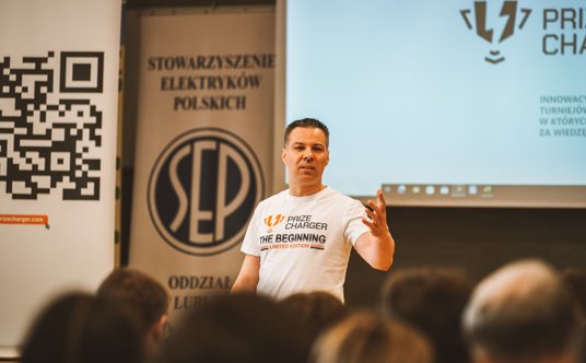 Kamil Wójcik - pomysłodawca platformy Prize Charger, wiceprezes Naczelnej Organizacji Technicznej
