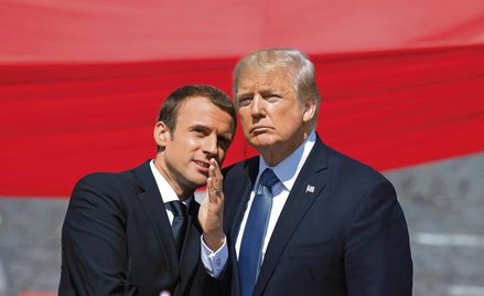 Chwilowy romans czy definitywna zmiana uczuć. Emmanuel Macron i Donald Trump podczas wizyty amerykań