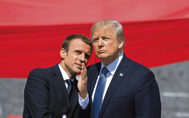 Chwilowy romans czy definitywna zmiana uczuć. Emmanuel Macron i Donald Trump podczas wizyty amerykań