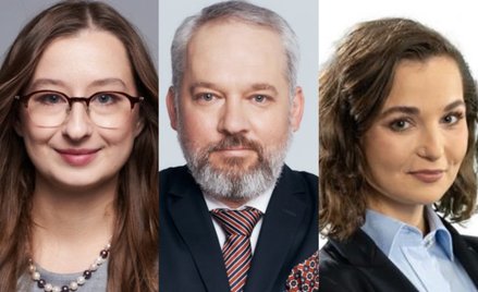 Estera Flieger, Michał Szułdrzyński i Dominika Pietrzyk.