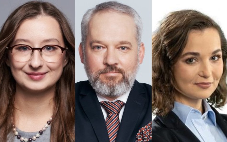 Estera Flieger, Michał Szułdrzyński i Dominika Pietrzyk.