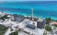 Kompleks obiektów hotelowych Molo Hotel na wyspach Turks & Caicos w trakcie budowy, styczeń 2026 r.