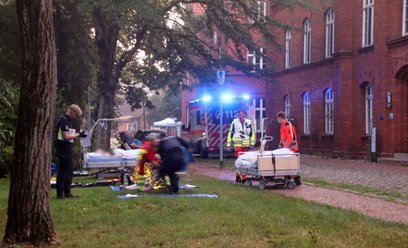 Akcja ratunkowa w szpitalu w Ludwigslust