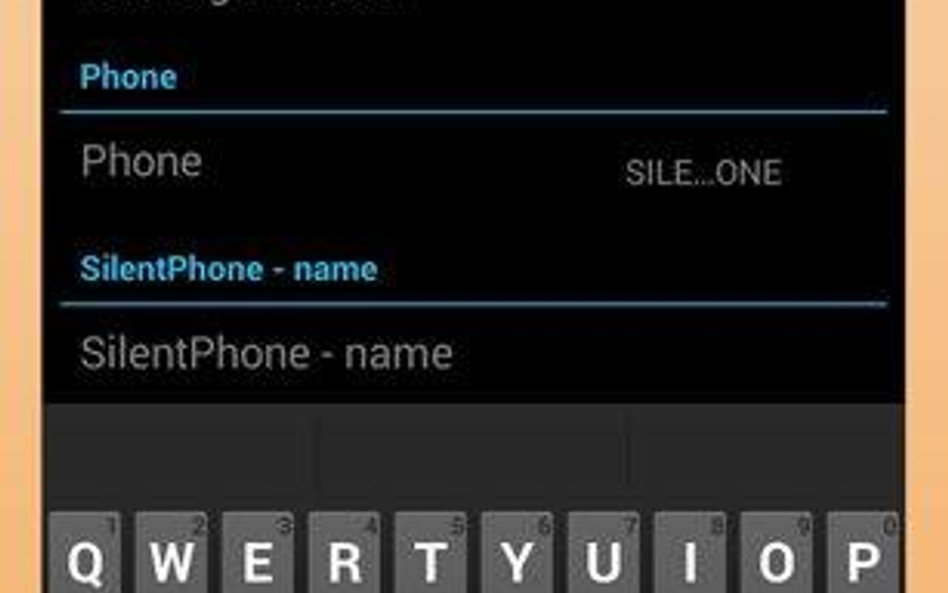 Ustawienia aplikacji SilentPhone nie są trudniejsze niż zwykłego komunikatora