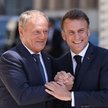 Donald Tusk i Emmanuel Macron