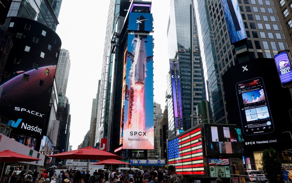 SpaceX blisko ceny z IPO, ale Wall Street wieszczy potężne wzrosty mimo przeceny