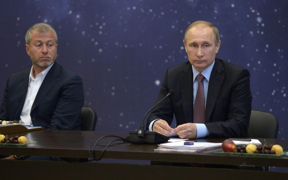 Roman Abramowicz i Władimir Putin