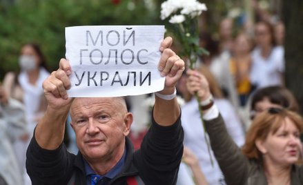 Protest w Mińsku