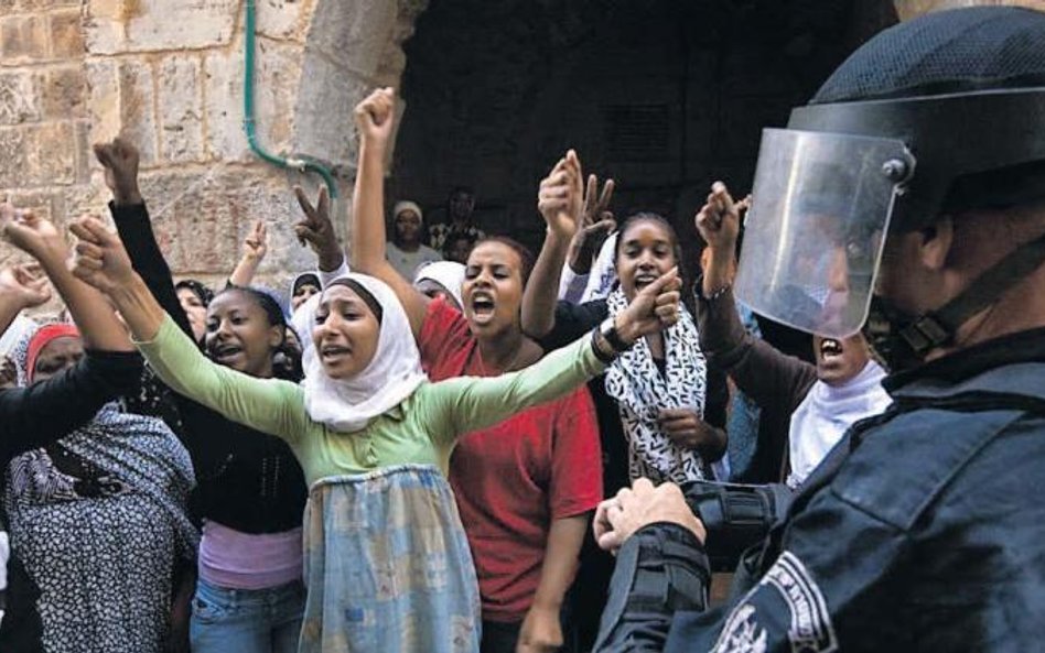 Afropalestyńskie uczestniczki starć z izraelską policją (Jerozolima, październik 2009 r.)