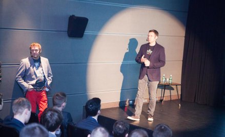 Piotr Nielubowicz, członek zarządu i Adam Kiciński, prezes CD Projekt