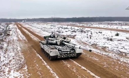Rosyjski czołg na Białorusi