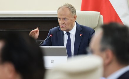 Premier Donald Tusk na posiedzeniu rządu