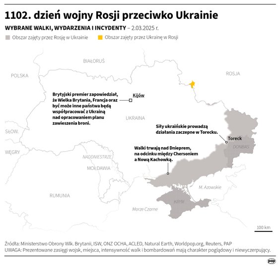 Tak wyglądała sytuacja na froncie 2 marca