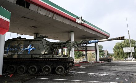 Rosyjski czołg porzucony pod Izium