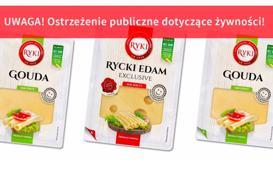 Groźne bakterie w serze Gouda i Rycki Edam - Inspekcja Sanitarna ostrzega