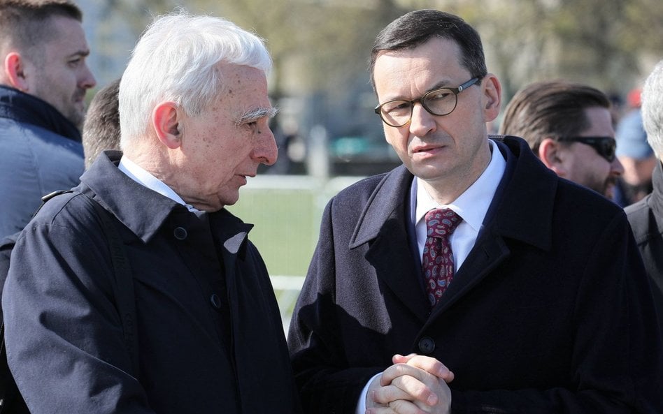 Odwołany minister Piotr Naimski i premier Mateusz Morawiecki