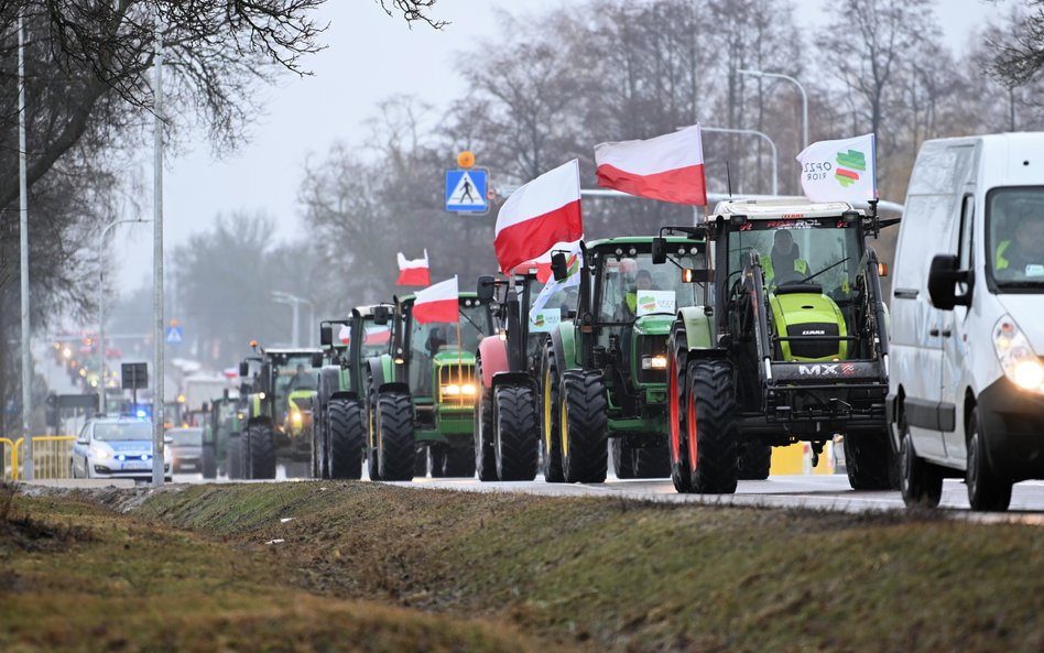 Protest rolników w Zbuczynie