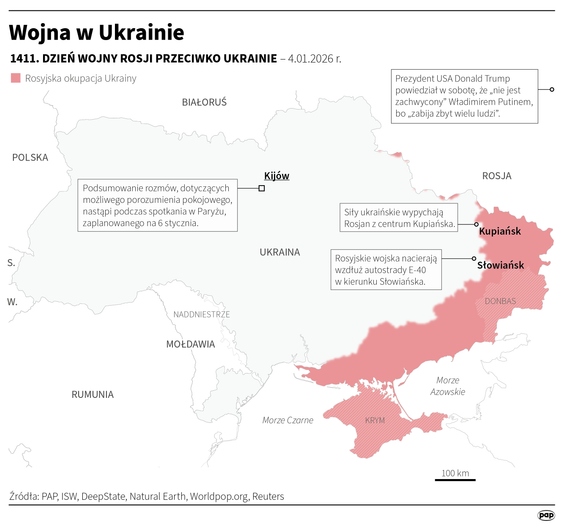 Wojna w Ukrainie. Dzień 1411