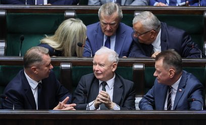 Przemysław Czarnek, Jarosław Kaczyński i Mariusz Błaszczak