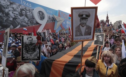"Nieśmiertelny Pułk" na ulicach Moskwy w 2019 roku