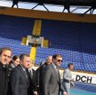 Delegacja UEFA na stadionie w Charkowie