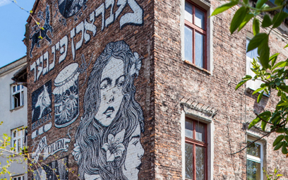 W Krakowie jest ok. 300 murali. Na zdjęciu budynek przy pl. Bawół na Kazimierzu