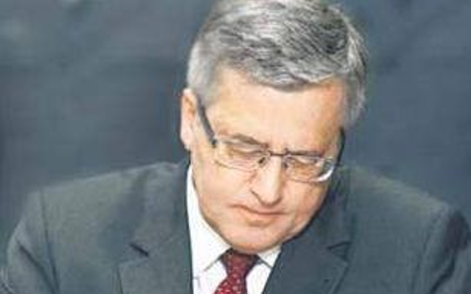 Bronisław Komorowski chce wzmocnić pozycję podatników w sporach z urzędami skarbowymi