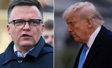 Szymon Hołownia i Donald Trump