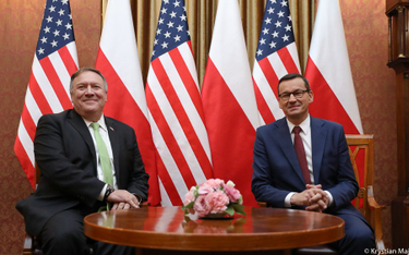 Premier Morawiecki mówił Pompeo o sytuacji na Białorusi i roli USA