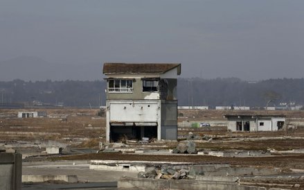 Zniszczenia po tsunami - miasto Tomioka