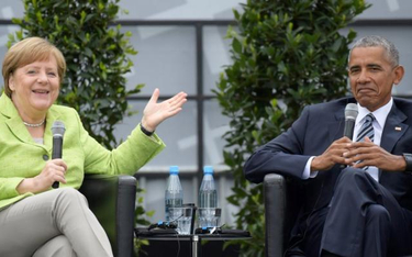 Angela Merkel i Barack Obama wzięli udział w spotkaniu pod Bramą Brandenburską z okazji 500. rocznic