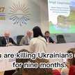 COP27: Polskie i ukraińskie aktywistki przerwały panel delegacji z Rosji. "Zbrodniarze"