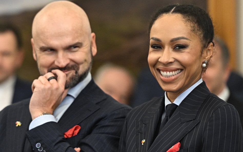 Rafał Brzoska i Omenaa Mensah odwiedzili parę prezydencką z prezentami