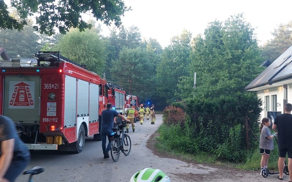 Na miejscu pojawiła się policja i straż pożarna