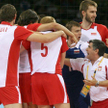 Polscy siatkarze i ich trener Raul Lozano