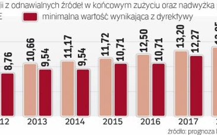 Według ekspertów w tym roku Polska zejdzie ze ścieżki realizacji celu OZE