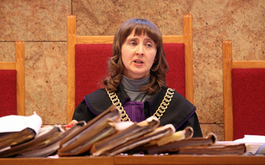 Sędzia Agnieszka Pilarczyk podczas rozprawy w procesie przeciwko lekarzom oskarżonym w sprawie śmier