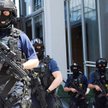Patrol policji w pobliżu Mostu Londyńskiego, gdzie doszło do zamachu.
