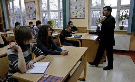 Lekcja religii w drugiej klasie liceum