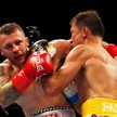 Kamil Szeremeta (z lewej) w walce z Giennadijem Gołowkinem