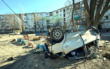 Skutki ukraińskiego ostrzału w Siewierodoniecku