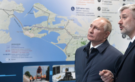Putin jechał pierwszym pociągiem przez most krymski