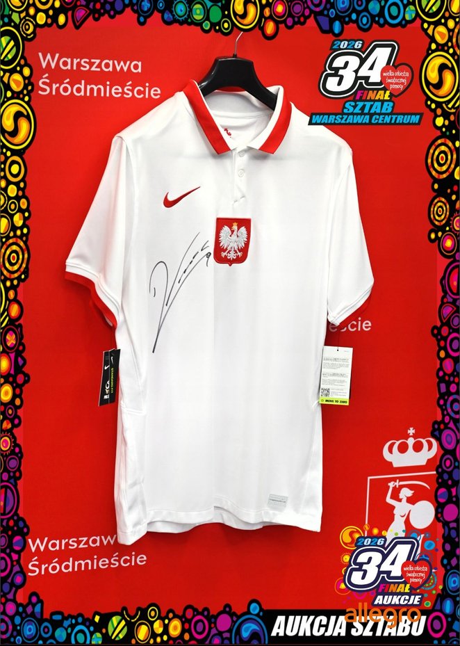 Śródmieście wystawiło koszulkę z autografem Roberta Lewandowskiego